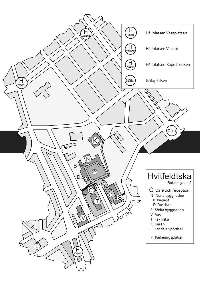 karta för att hitta till GothCon